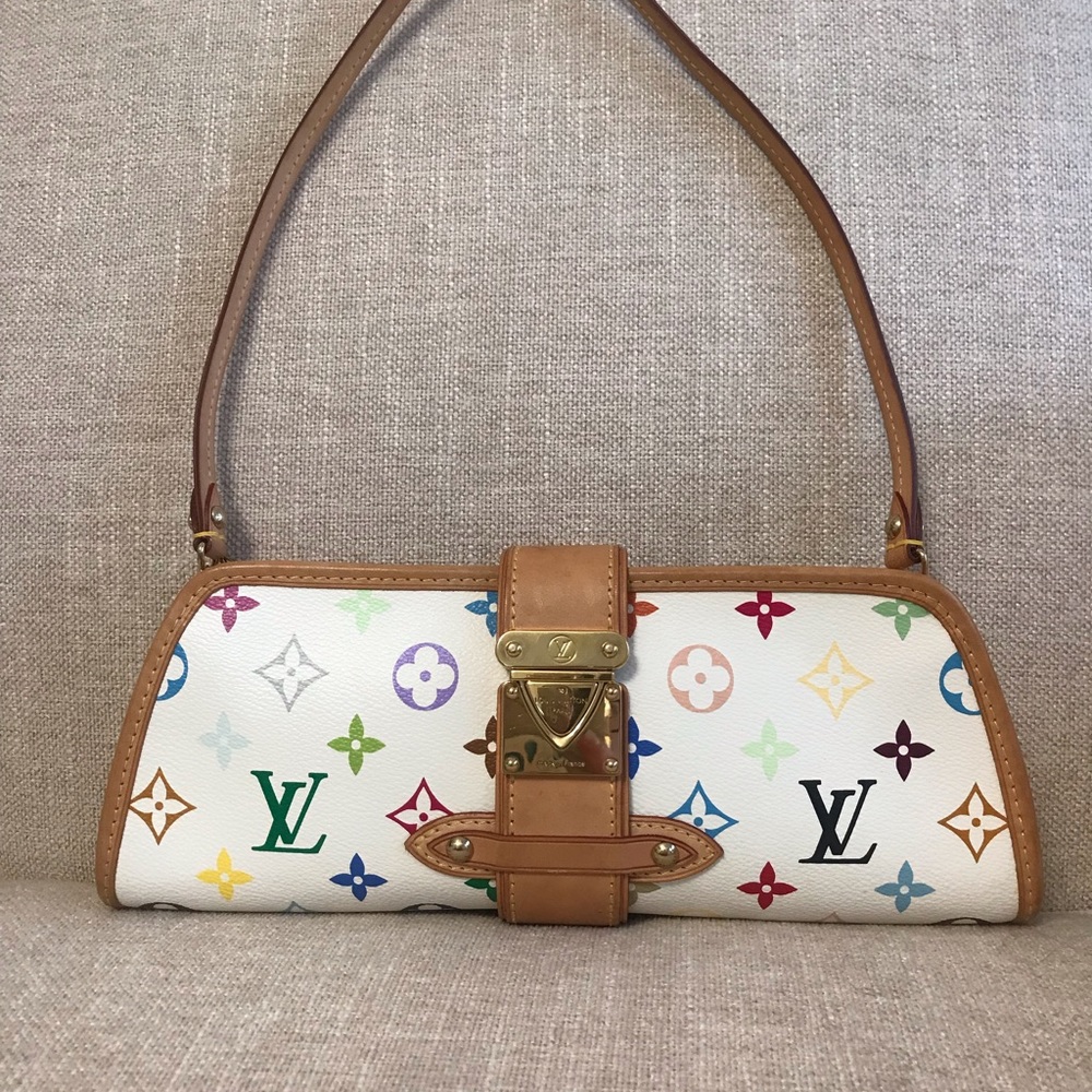 Last chance!🌸🌸Authentic Louis Vuitton Multicolor Shirley Clutch with Strap🌸🌸